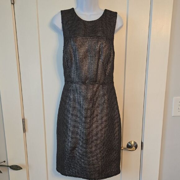 Banana Republic Gray and Black Sheath Mini Dress - Picture 1 of 4